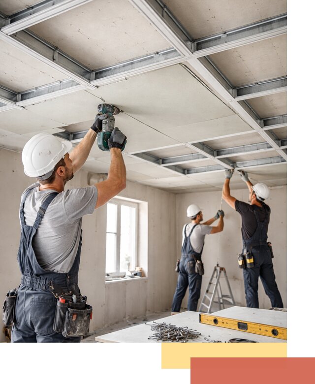 Кессонный потолок из гипсокартона под ключ в Мегионе