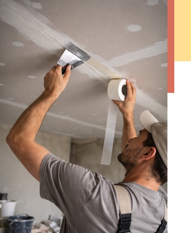 Обработка швов потолка ГКЛ в Мегионе от 7819 руб. под ключ | ОТДЕЛОЧНИК-Мго