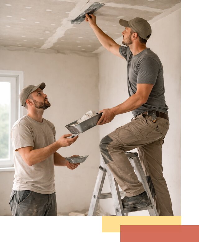 Шпаклевка потолка из гипсокартона в Мегионе качественно и быстро