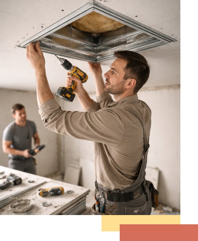 Монтаж люка в потолок из ГКЛ в Мегионе