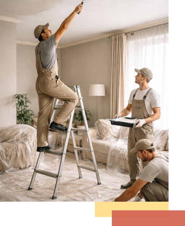 Покраска потолков акриловой краской в Мегионе качественно и быстро