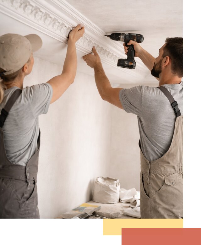 Профессиональный монтаж лепнины на потолок в Мегионе