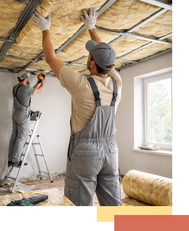 Утепление потолка под ключ в Мегионе качественно и быстро