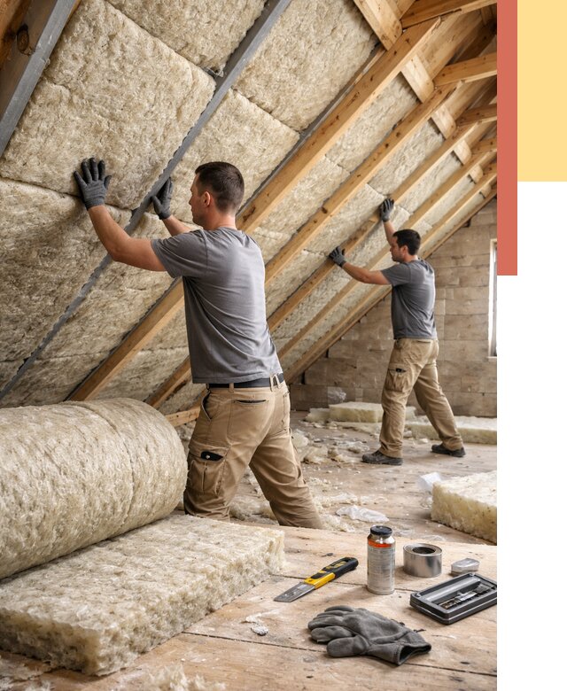 Утепление потолка минватой в Мегионе от 1512 руб. — быстро и недорого | ОТДЕЛОЧНИК-Мго