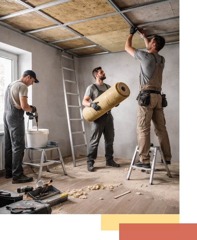 Шумоизоляция потолка в Мегионе: профессиональный монтаж и отделка